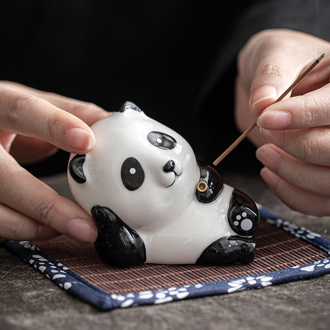 Handmade Porcelain Pandan Tea Pet - Unique Tea Companion for Tea Lovers | Perfect for Tea Ceremonies, Meditation & Home Decor