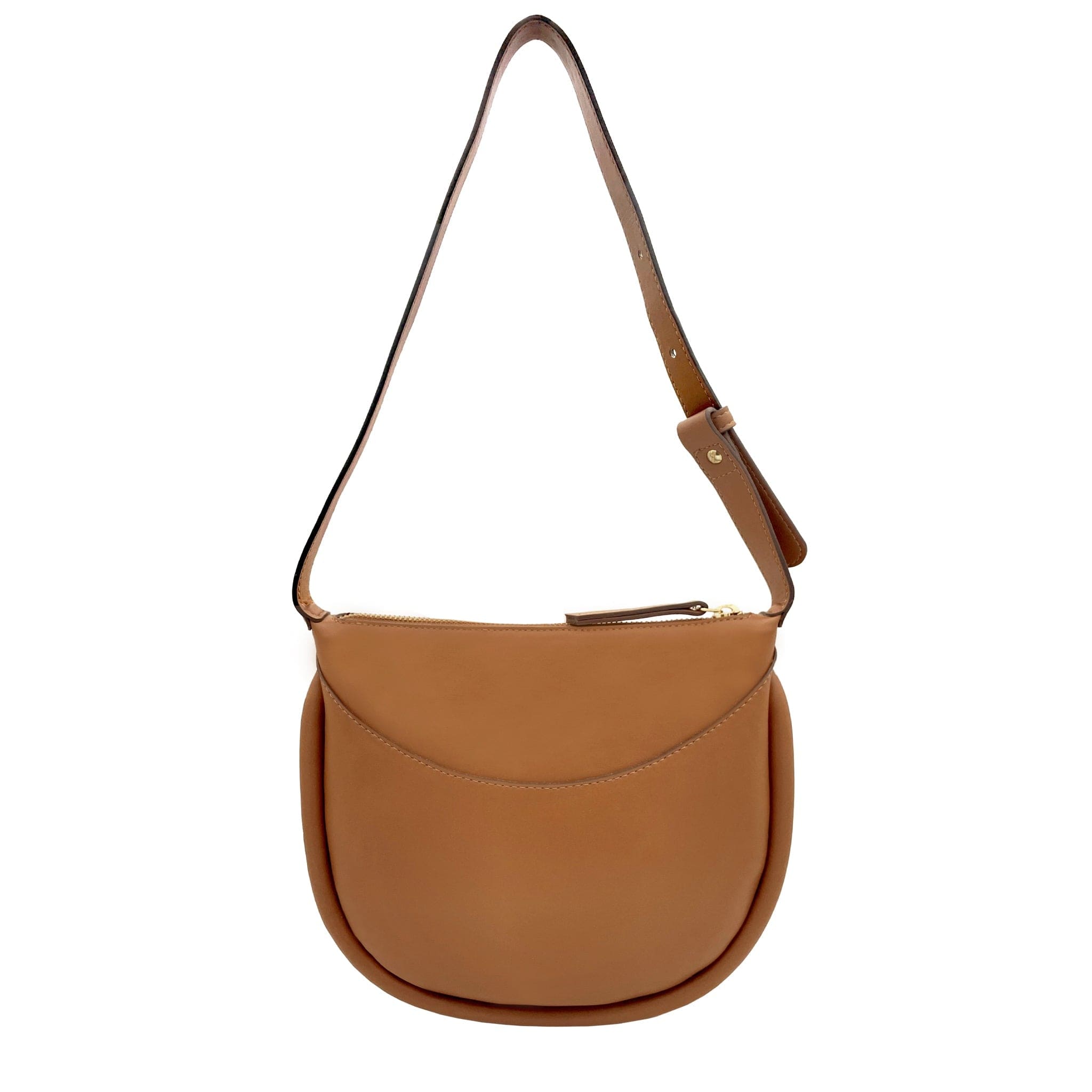 Adele Desserto® Vegan Cactus Leather Shoulder Bag for Women | Eco-Friendly Brown Handbag | Perfect for Work, Travel & Everyday Use