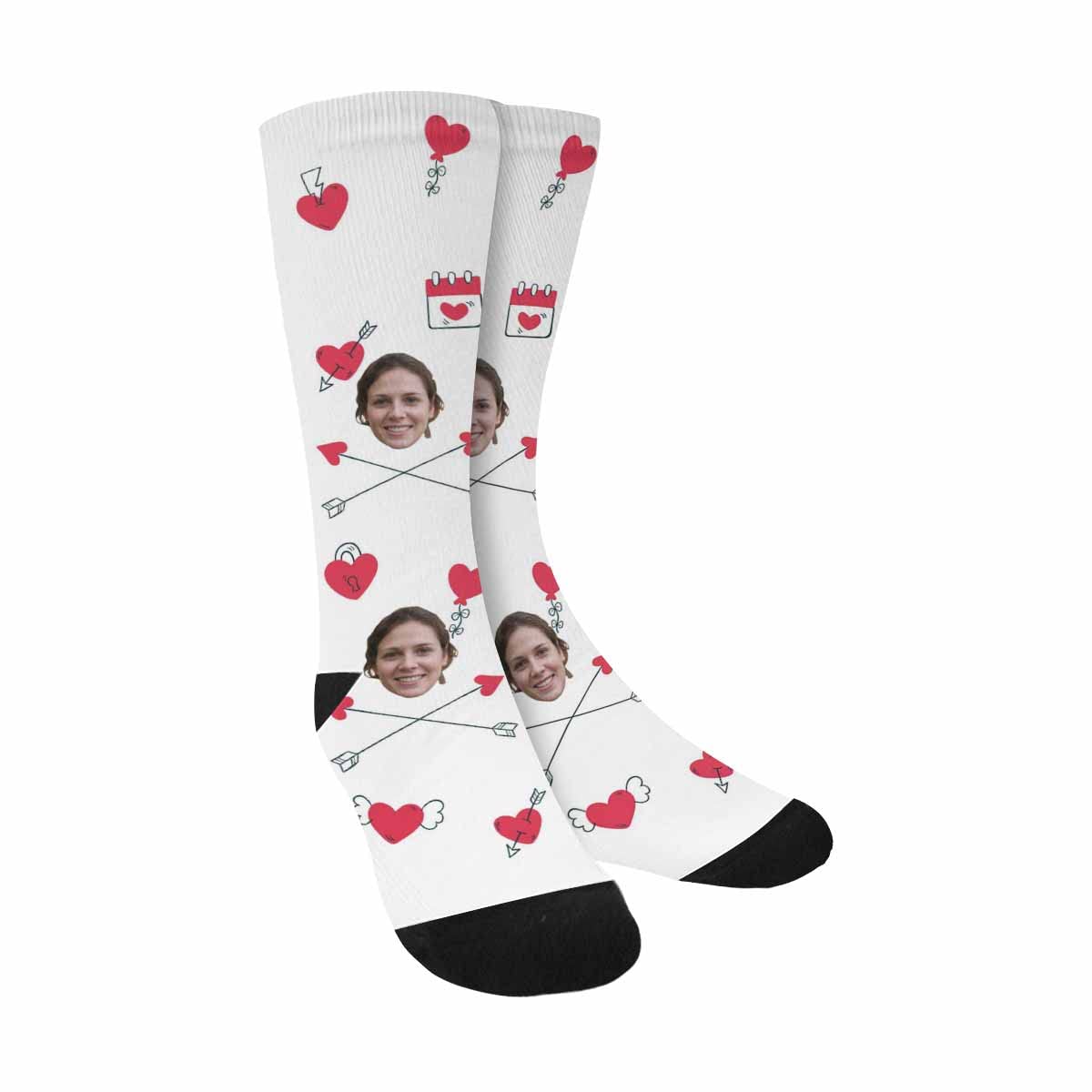 Custom Photo Printed Socks - Personalized Funny Face Socks for Birthday Gifts & Unique Present Ideas - Perfect for Anniversaries, Christmas, Valentine's Day & Special Occasions