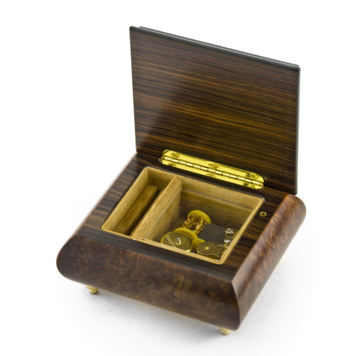 Enchanting Fairy and Flower Wood Inlay Music Box - Choose from Multiple Melodies - Perfect for Bedtime, Wedding Gifts & Home Decor