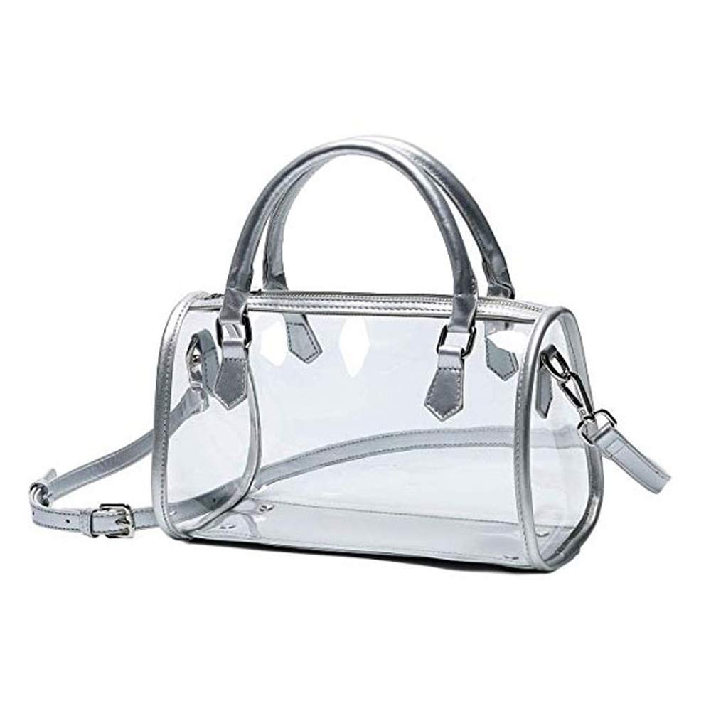 Women's Clear Shoulder Bag Transparent PVC Crossbody Purse - Fashionable See-Through Handbag for Concerts, Festivals, Beach & Travel
