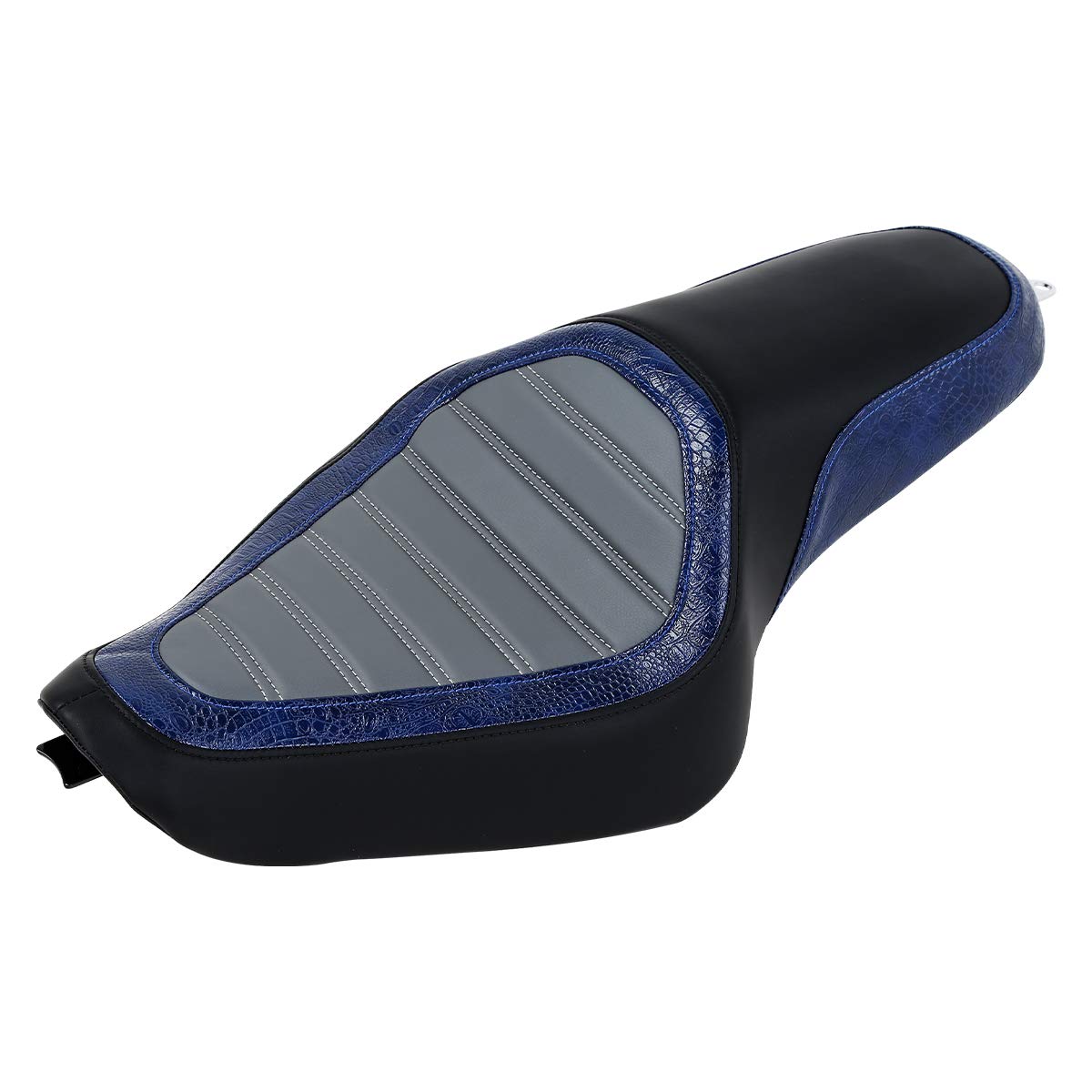 Premium One-Piece Motorcycle Seat for Harley-Davidson Sportster XL 883 & 1200 (2004-2022) - Comfortable 2-Up Rider & Passenger Seat for Long Distance Cruising and City Commuting