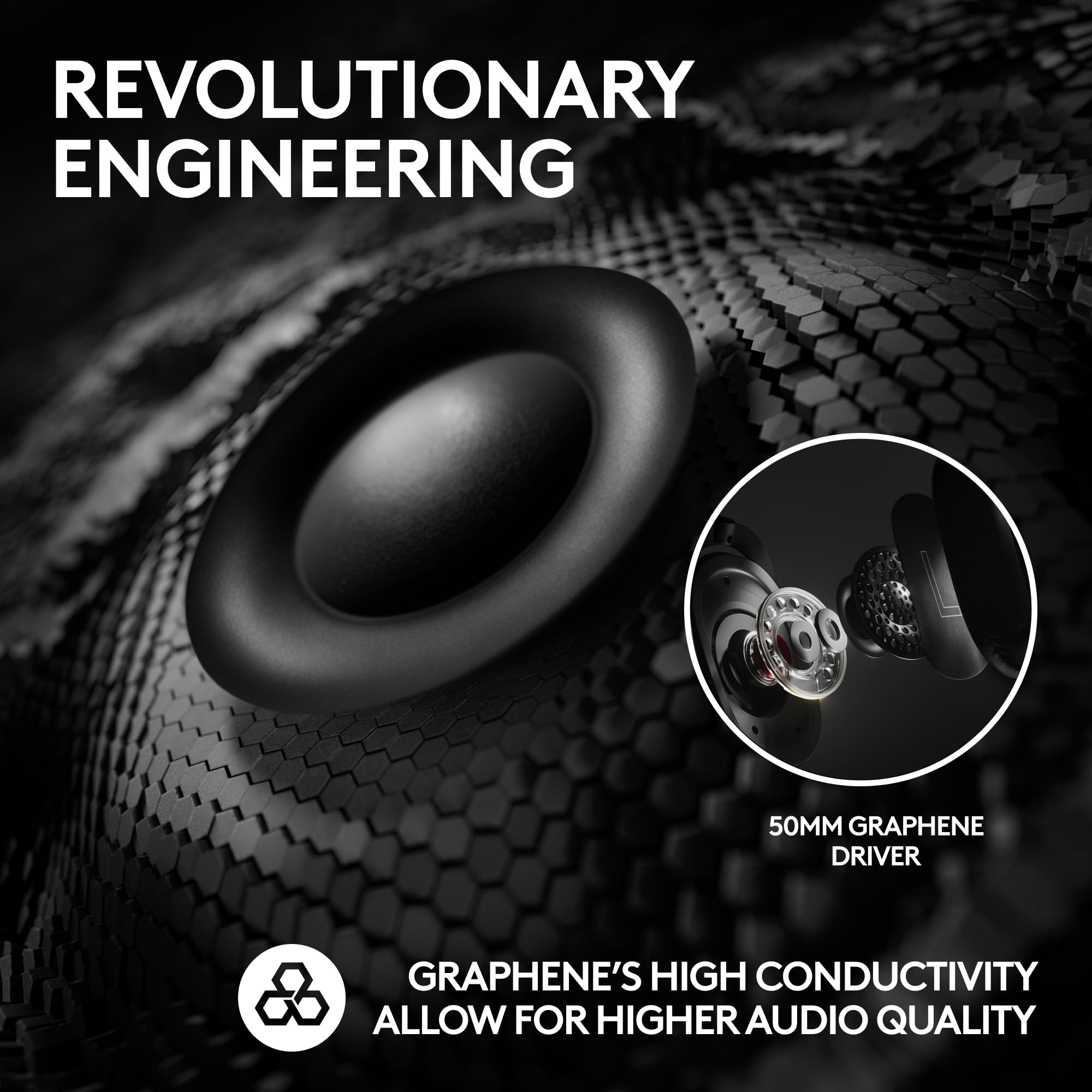 Logitech G PRO X 2 Lightspeed Wireless Gaming Headset with Detachable Mic - 50mm Graphene Drivers, DTS:X 2.0 7.1 Surround Sound - Bluetooth/USB/3.5mm Compatible with PC, PS5, PS4, Nintendo Switch - Black - Perfect for Competitive Gaming & Streaming