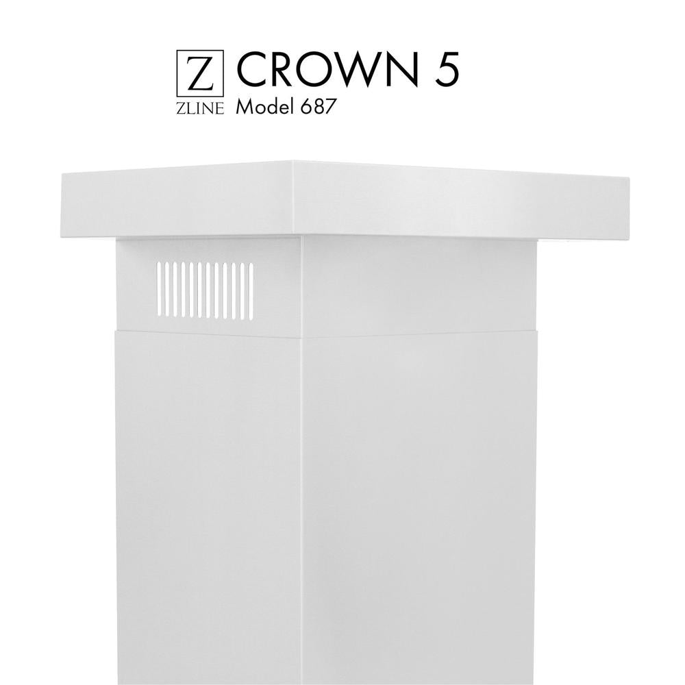 ZLINE CM5 687 Crown Molding #5 Wall Range Hood - Premium Kitchen Ventilation for Modern Home Decor & Cooking Spaces