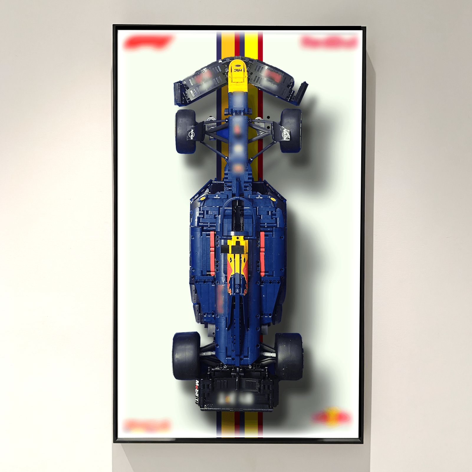 LEGO Oracle Red Bull Racing RB20 F1 Car 42206 Wall Display Frame - Premium Showcase for LEGO Technic Model - Perfect for Home Office, Man Cave, or Racing Fan Collection Display