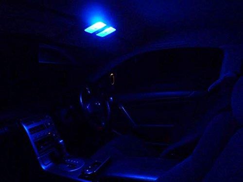 2-Pack Blue 6 SMD LED Bulbs for Car Interior Dome Lights - 1.25
