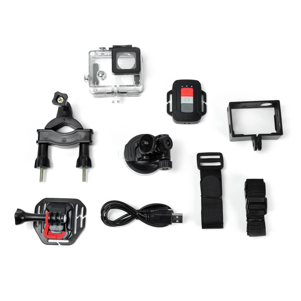 4K Ultra HD Compact Action Camera - Waterproof, WiFi, 30M for Sports, Travel & Vlogging - Perfect for Surfing, Skiing & Outdoor Adventures