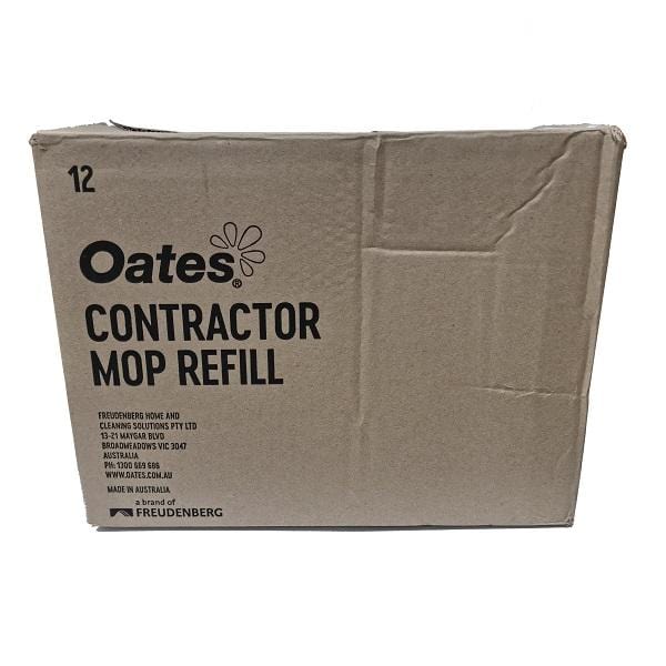 Oates Contractor 100% Cotton Mop Heads 250g to 600g - Heavy Duty Cleaning Mops for Commercial & Home Use - Ideal for Floors, Garages, and Workshops