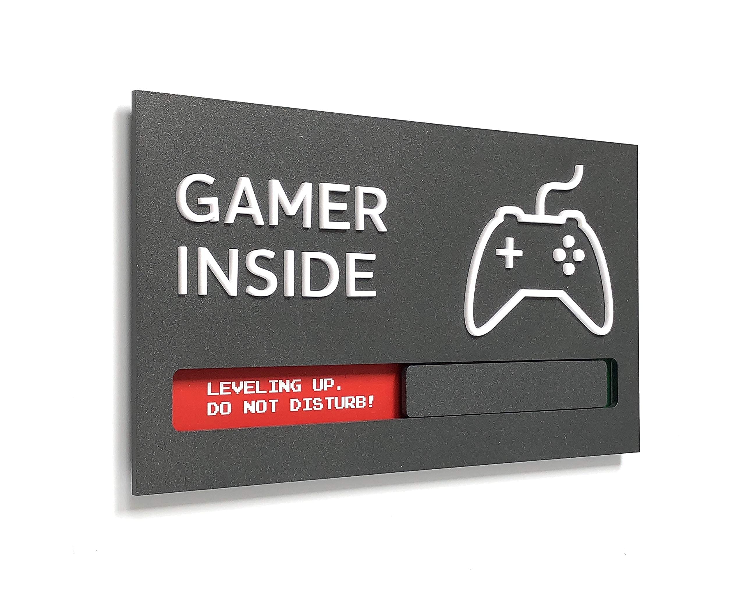 Kubik Letters Game Room Sign - Stylish Gaming Room Decor for Boys & Teens - Perfect Video Game Themed Wall Art - Unique Gamer Gifts for Birthday & Holidays - Ideal for Bedroom, Man Cave, or Game Lounge Decor