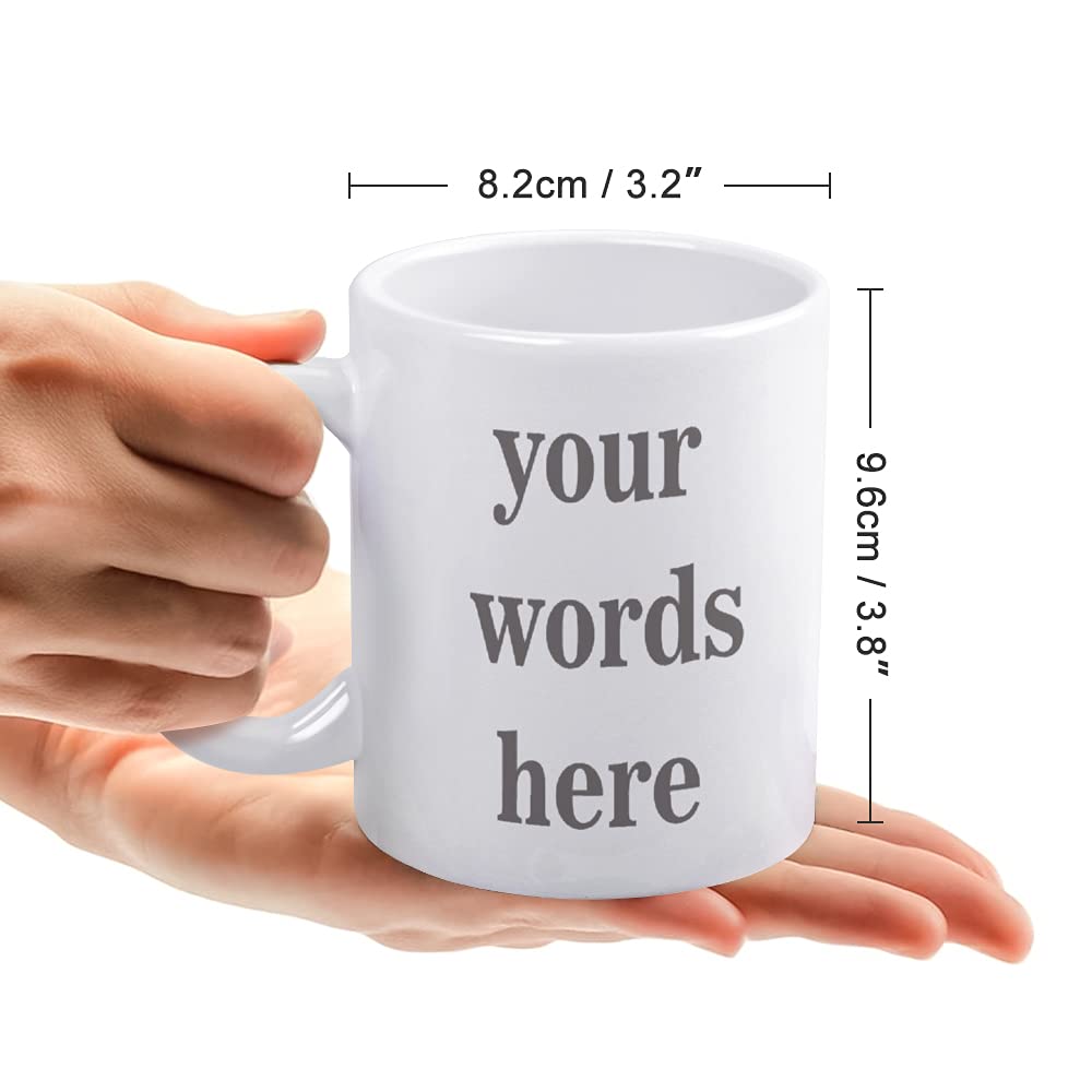 Personalized Coffee Mug - Custom 11oz Coffee Cup for Men & Women - Engraved Ceramic Travel Mug for Office, Home & Gifts