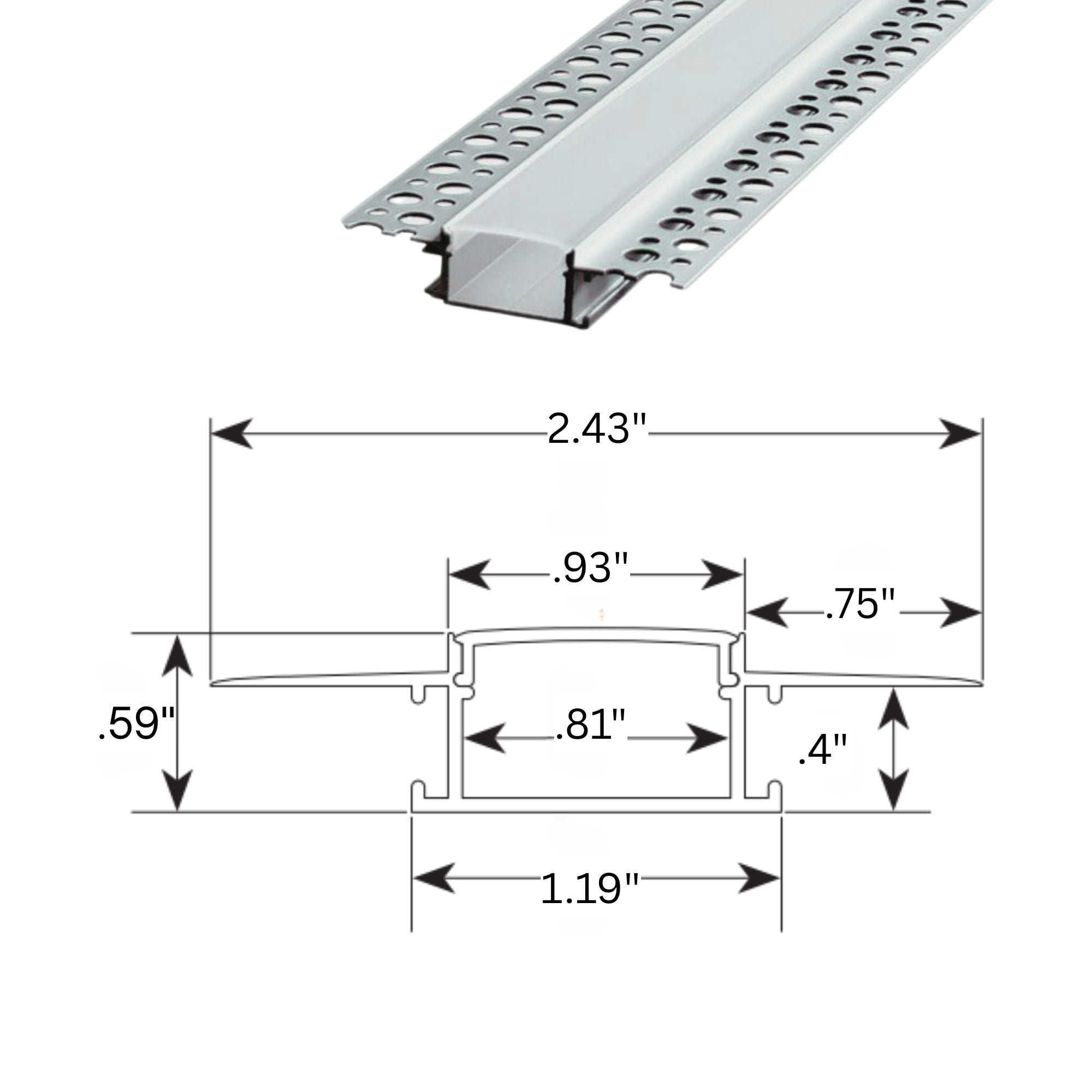 6ft Standard Mud Flap for Trucks - Heavy Duty Aluminum Channel Mud Flaps for Semi Trucks & Trailers - Durable Splash Guard for All Weather Protection (Perfect for Highway Driving & Off-Road Use)