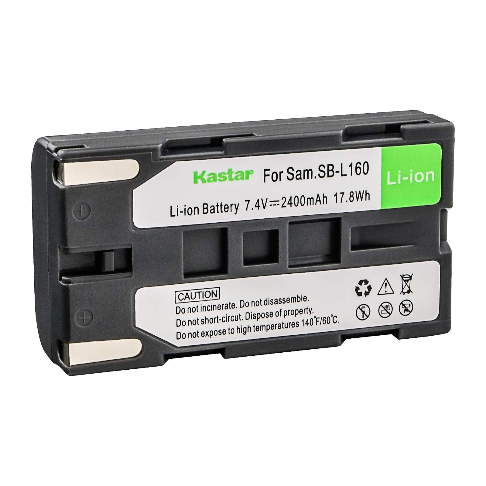 Kastar Replacement Battery for Samsung Camcorders - Compatible with SB-L160, SB-L320, SC-L770, SC-L860, SC-L907, SC-W97, VM-A110, VM-A2300, VM-A300, VM-A320, VM-A3400T, VM-A350, VM-A400, VP-W90, VP-W97, SC-D80, SC-D86, VM-B360, VM-B5700 - Perfect for Travel, Vlogging, and Outdoor Filming
