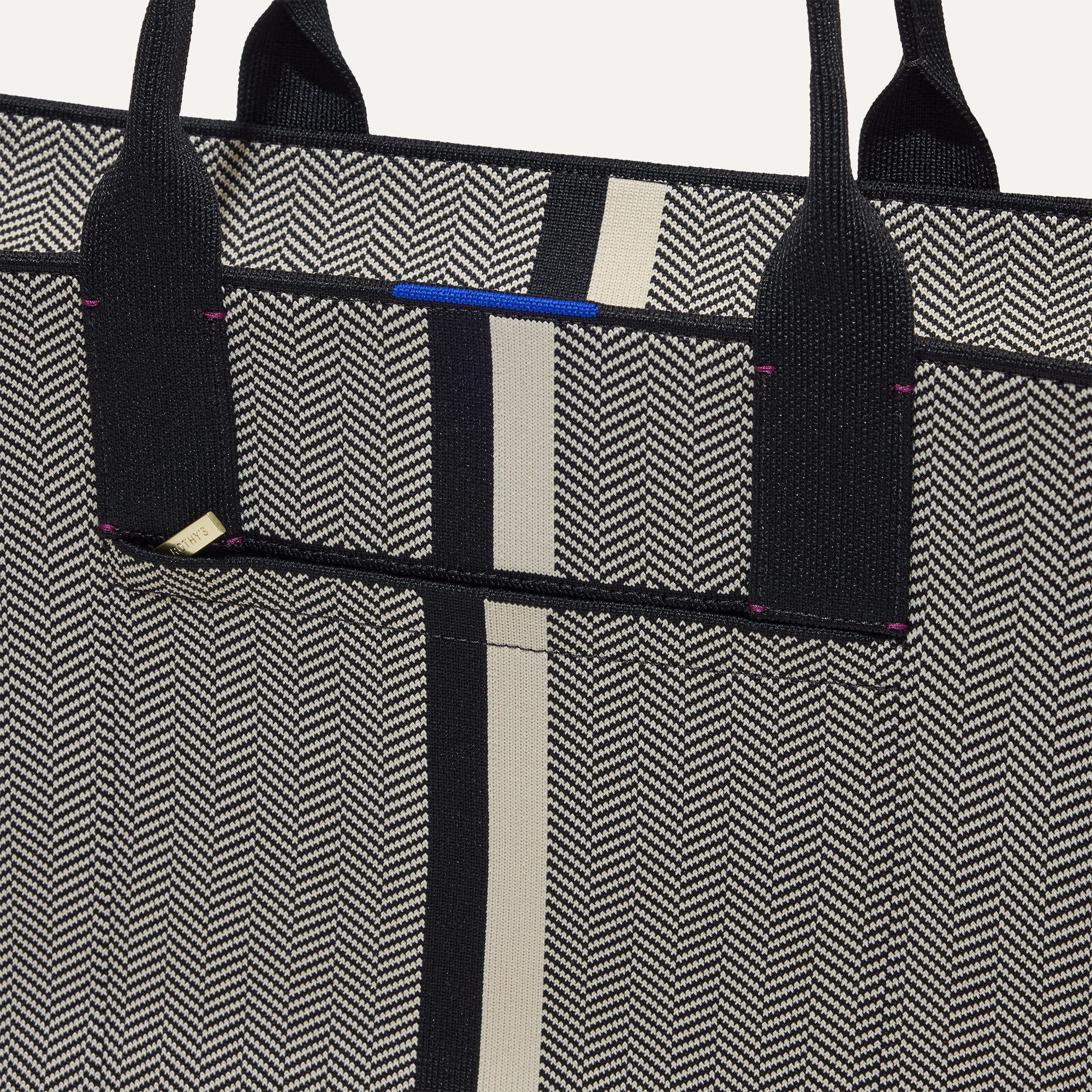 Classic Herringbone Tote Bag for Women - Stylish & Durable Everyday Shoulder Bag for Work, Travel & Shopping
