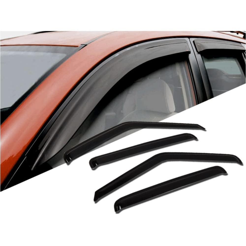 VioletLisa 4-Piece Out Channel Style Sun & Rain Window Visors - Wind Deflectors for Car Door Side Windows (Fit Model 94726) - Reduce Glare & Keep Cabin Cool While Driving