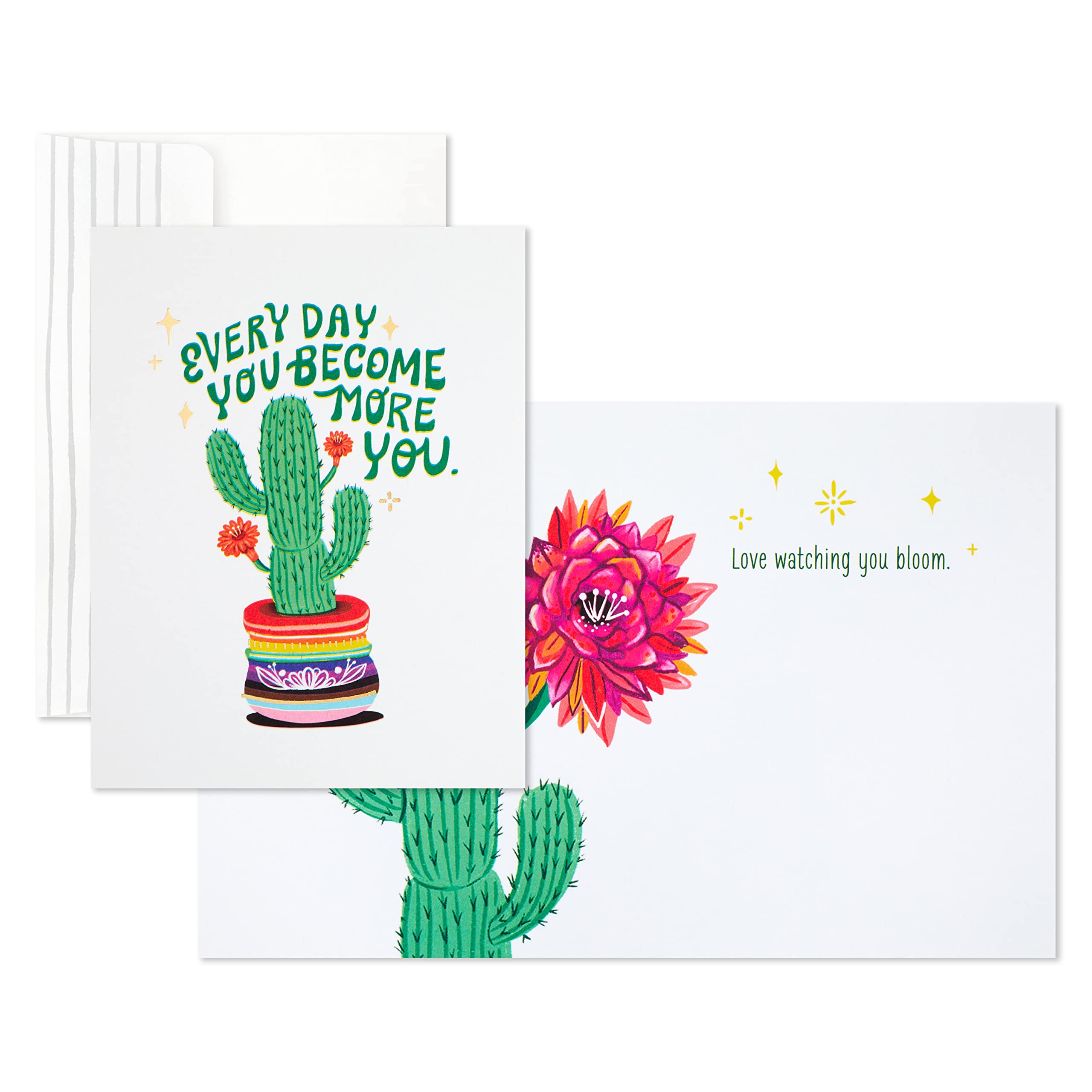 Hallmark Good Mail Pack of 2 Pride Cards - Encouragement & Friendship Greeting Cards (Keep Glowing) - Perfect for LGBTQ+ Celebrations, Friend Support & Motivational Gifts