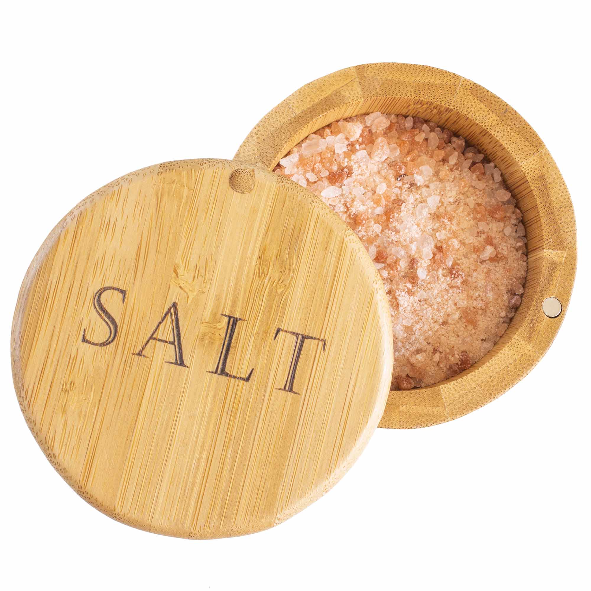 6 Oz. Salt Cellar with Engraved Design - Premium Salt Keeper for Dining Table, Kitchen & Restaurant Use