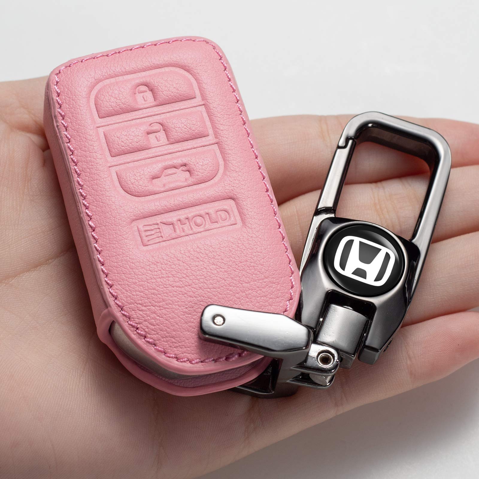 Premium Honda Key Fob Cover Case for Accord Civic CR-V Pilot Odyssey (2013-2019 Models) - Durable Smart Key Protector with Keychain - Perfect for Daily Use, Travel & Car Protection