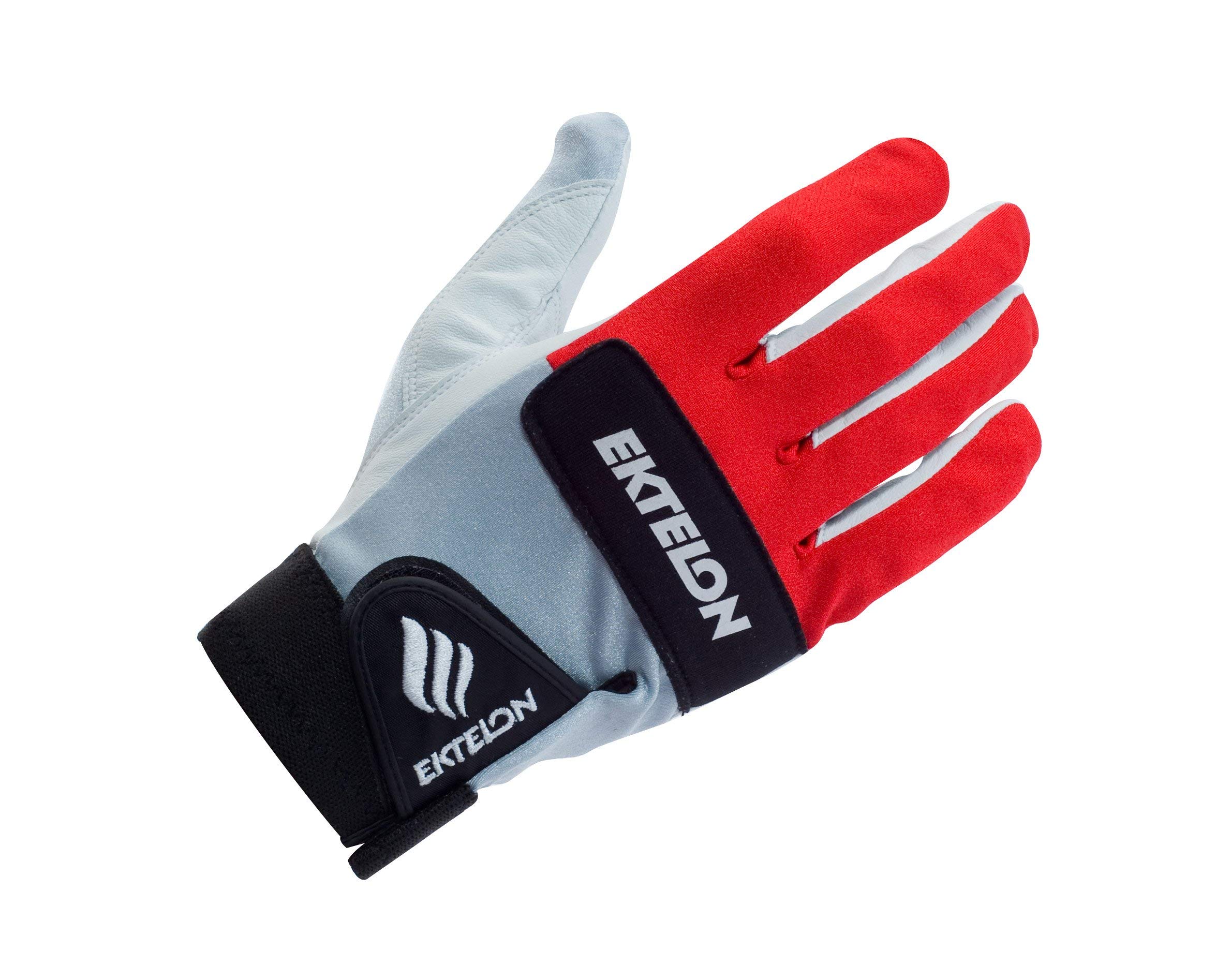 Ektelon Controller II Racquetball Glove - Red/White/Black - Premium Grip & Comfort for Competitive Play - Perfect for Indoor Court Sports & Training