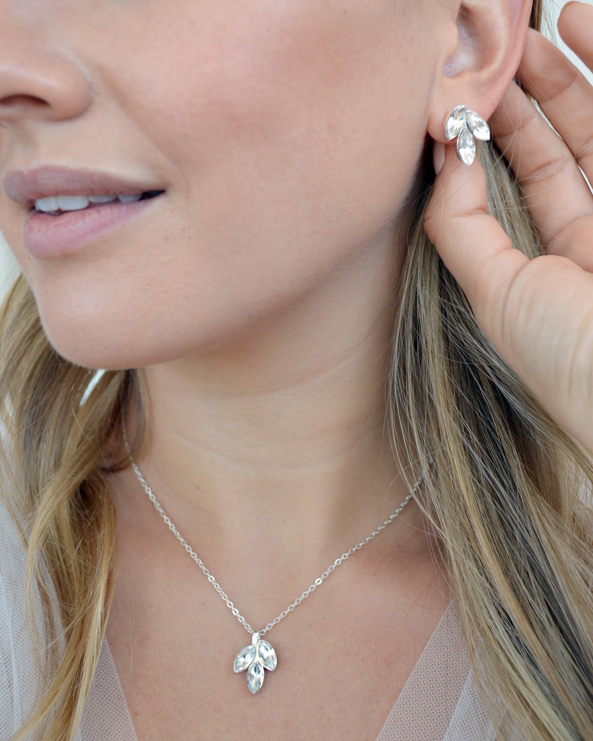 Maeve Jewelry Set - Sterling Silver Necklace & Earrings for Women | Elegant Gift for Birthday, Anniversary & Valentine's Day | Perfect for Date Night, Office Wear & Special Occasions