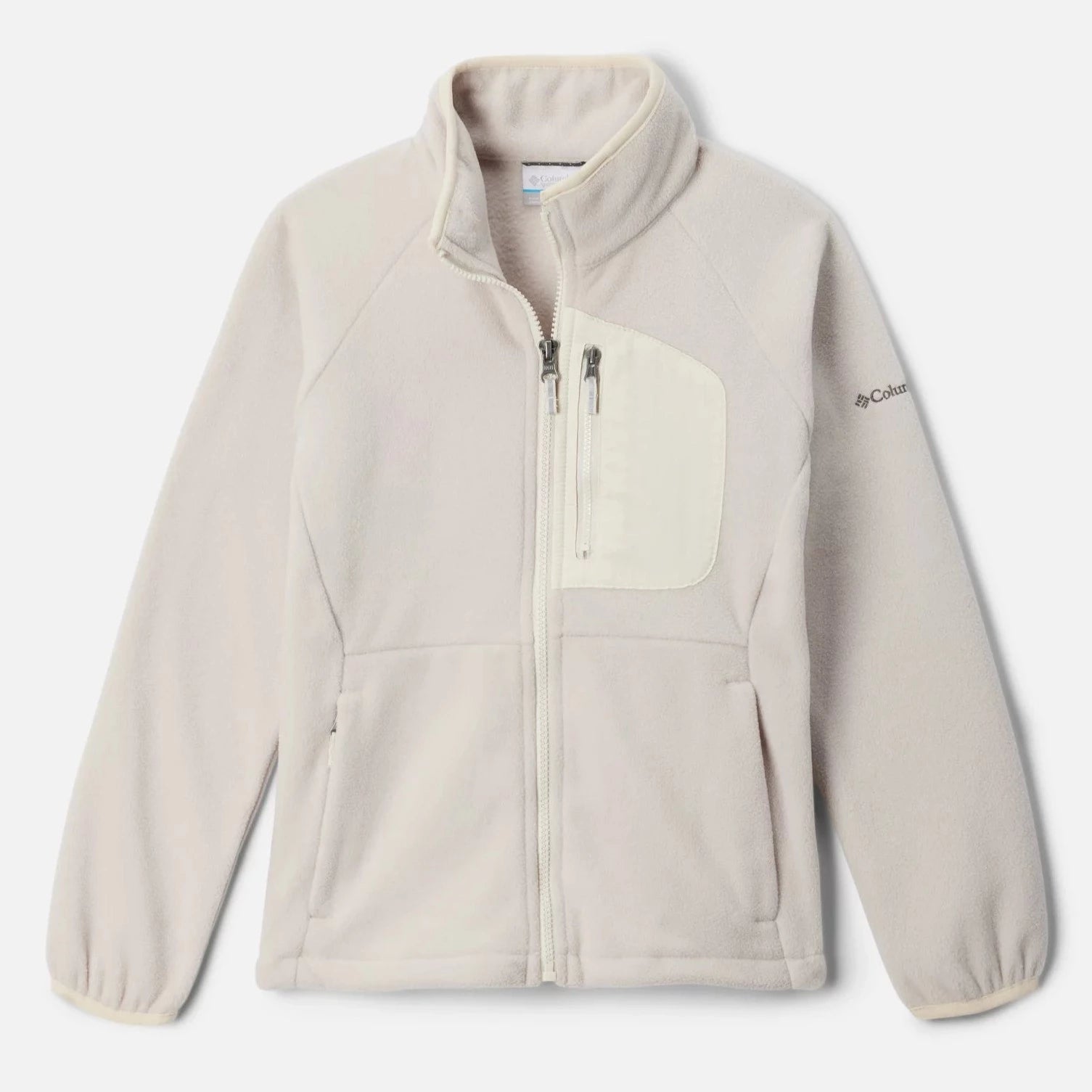 Columbia Men's Fast Trek III Full-Zip Fleece Jacket - Dark Stone/Chalk - Warm & Lightweight for Hiking, Camping & Outdoor Adventures