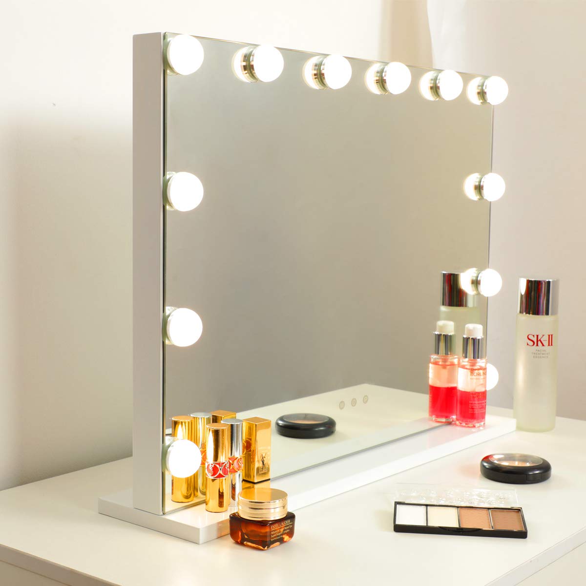 TEVISE Lighted Makeup Mirror with Touch Control - 22.8