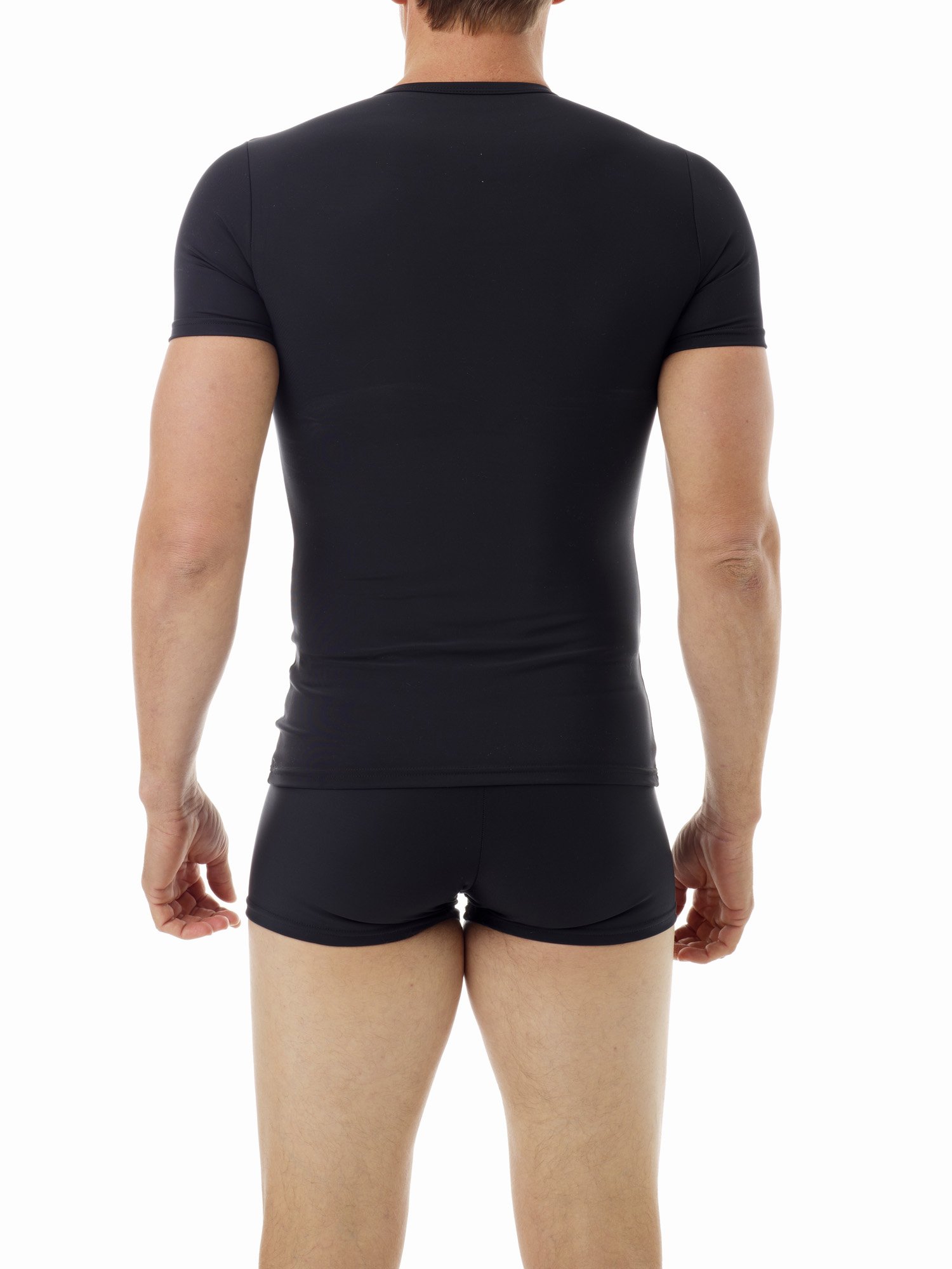 Underworks USA Men's Extreme Power Compression Gynecomastia Chest Binder Shirt 3-Pack - Breathable Support for Gynecomastia & Post-Surgery Recovery - Ideal for Workouts, Daily Wear & Medical Use