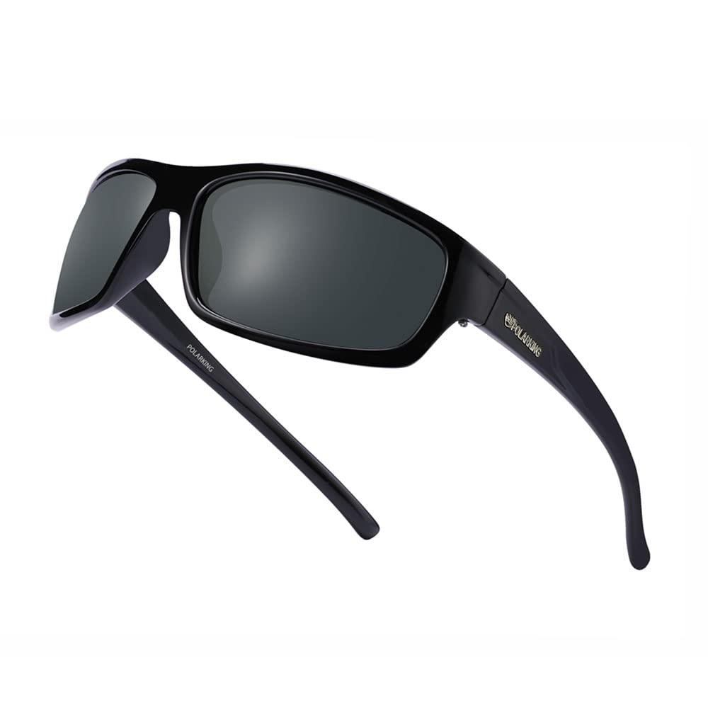 Polarized Sports Sunglasses for Men - Matte Finish, Mirror Lens, UV Protection - Ideal for Running, Cycling & Outdoor Activities