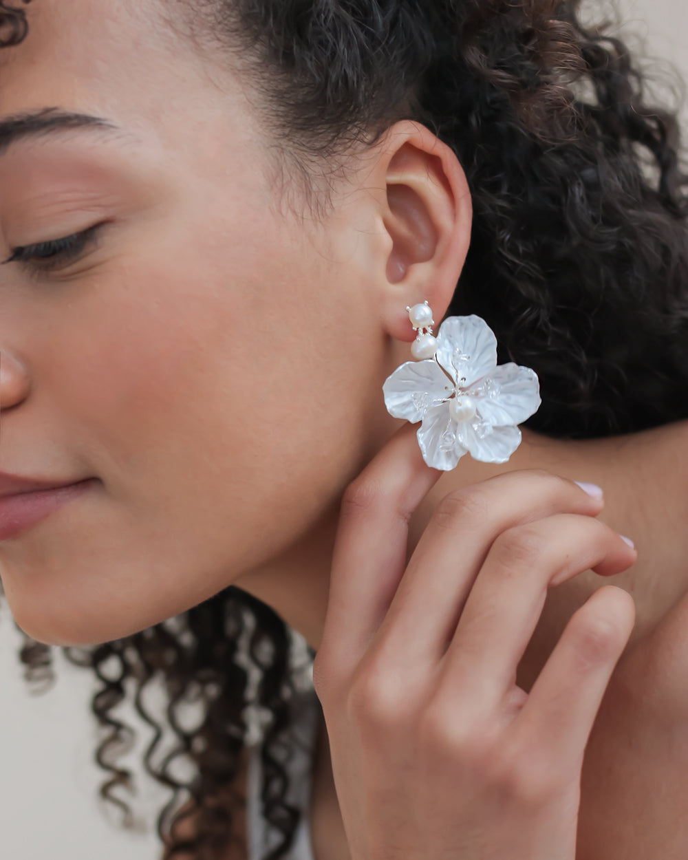 Elegant Nia Flower Earrings for Women - Handmade Floral Dangle Earrings - Perfect for Weddings, Parties & Everyday Wear