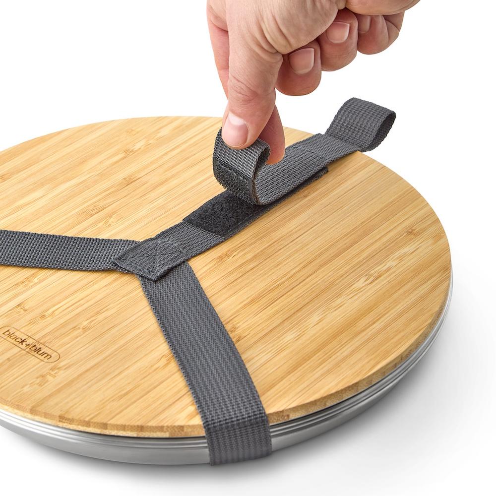 Black + Blum Eco-Friendly Picnic Plate Set of 4 - Durable BPA-Free Melamine Plates for Outdoor Dining, Camping & Beach Parties