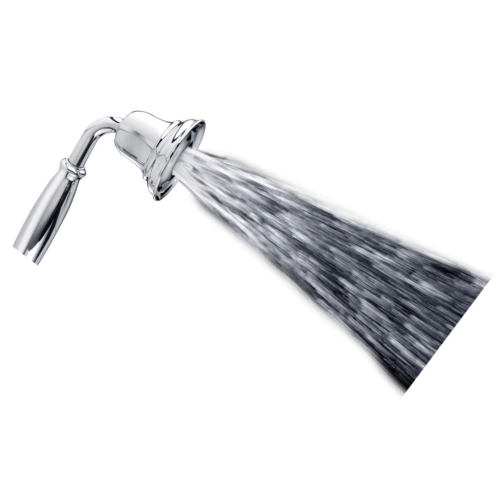 FloWise 1.5 GPM Traditional Single Function Hand Shower - 9 Inch Bathroom Shower Head with 5 Spray Modes for Relaxing Massage, Perfect for Home Spa and Kids Bath Time