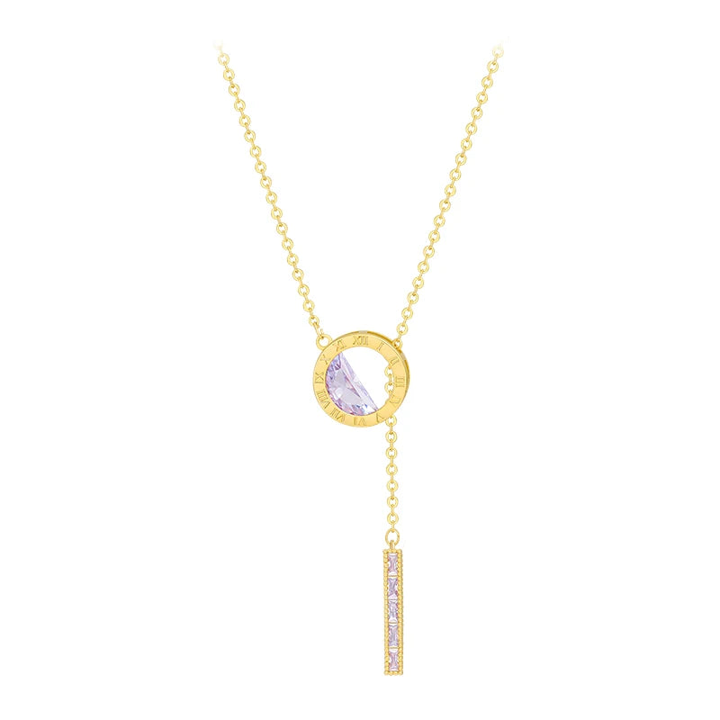 Domnica Necklace for Women - Elegant Gold Plated Pendant Jewelry Gift for Her | Perfect for Parties, Weddings & Special Occasions