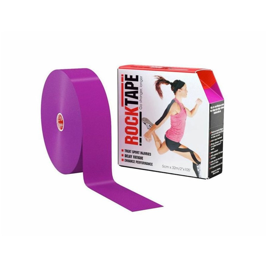 Rocktape Kinesiology Tape 5cm x 32m Roll - Premium Elastic Sports Tape for Pain Relief, Muscle Support & Recovery - Ideal for Athletes, Runners & Physical Therapy