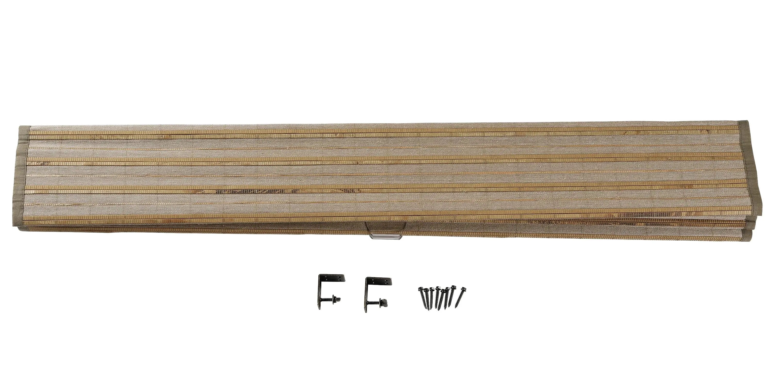 Natural Flax Bamboo Woven Window Shade | Eco-Friendly Rattan Blinds for Home & Office | Perfect for Living Room, Bedroom, and Patio Privacy