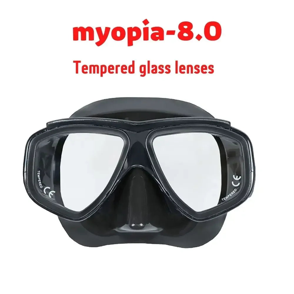 Aleefa Unisex Swim Goggles with PC Frame & Tempered Glass Lens - Anti-Fog, UV Protection for Swimming, Snorkeling & Water Sports (Model 64302)