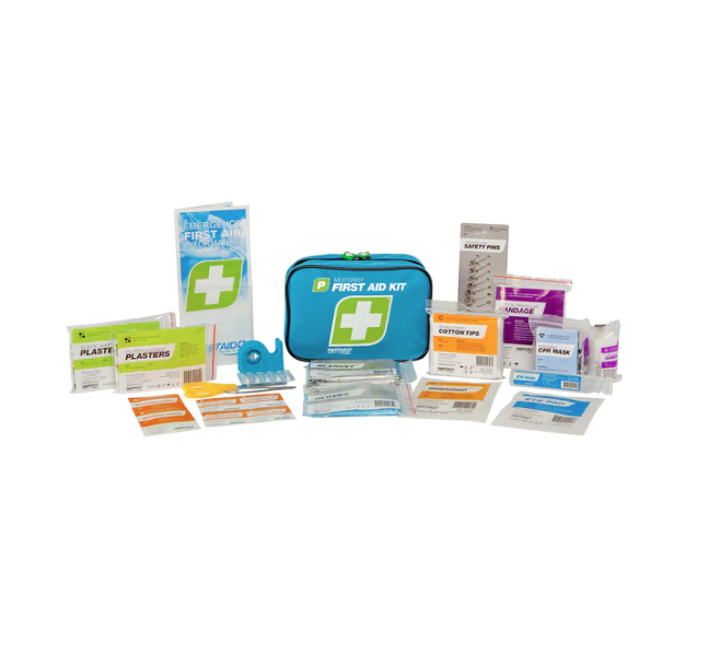 FANCM30 First Aid Kit for Cars - Soft Pack Emergency Medical Supplies for Motorists - Perfect for Road Trips, Travel & Vehicle Safety