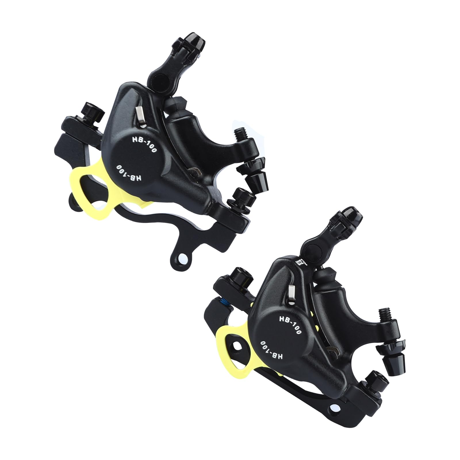 Premium MTB Hydraulic Disc Brake Set - Front & Rear Zoom Hydraulic Brake Kit with Aluminum Alloy Levers & PM Adapter for XC & Road Bikes | Perfect for Mountain Trail Riding & Urban Commuting