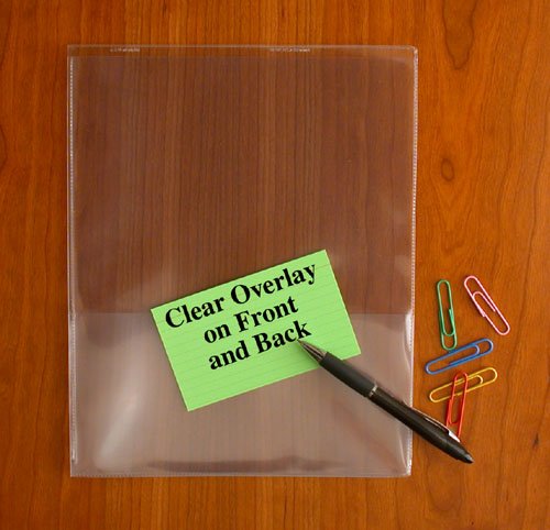 StoreSMART® Clear Plastic Archival Folders 30-Pack - Letter-Size Twin Pocket Document Protectors - Acid-Free & PVC-Free for Long-Term Storage - Made in USA (R900CLEAR30) - Perfect for Office Filing, School Projects & Important Document Organization