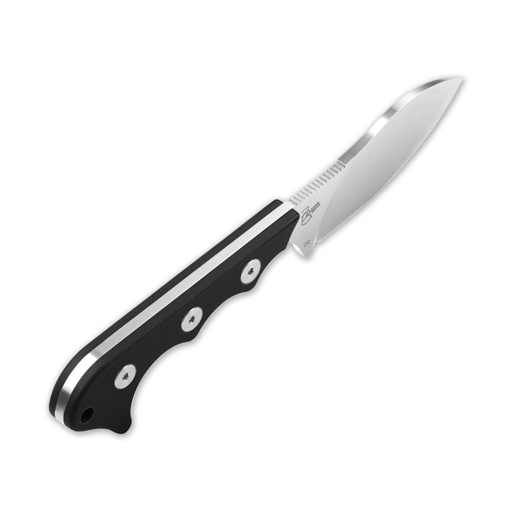 QSP Neckmuk Neck Knife - D2 Steel Blade, G10 Handle with Kydex Sheath - Compact EDC Knife for Outdoor, Camping, Survival & Everyday Carry