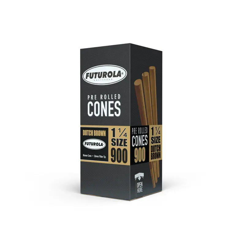 Futurola 1 1/4 Size 84/26 Pre Rolled Cones - Premium Rolling Papers for Smooth Smoking Experience - Perfect for Herbal Blends & Tobacco Use at Home or Outdoors
