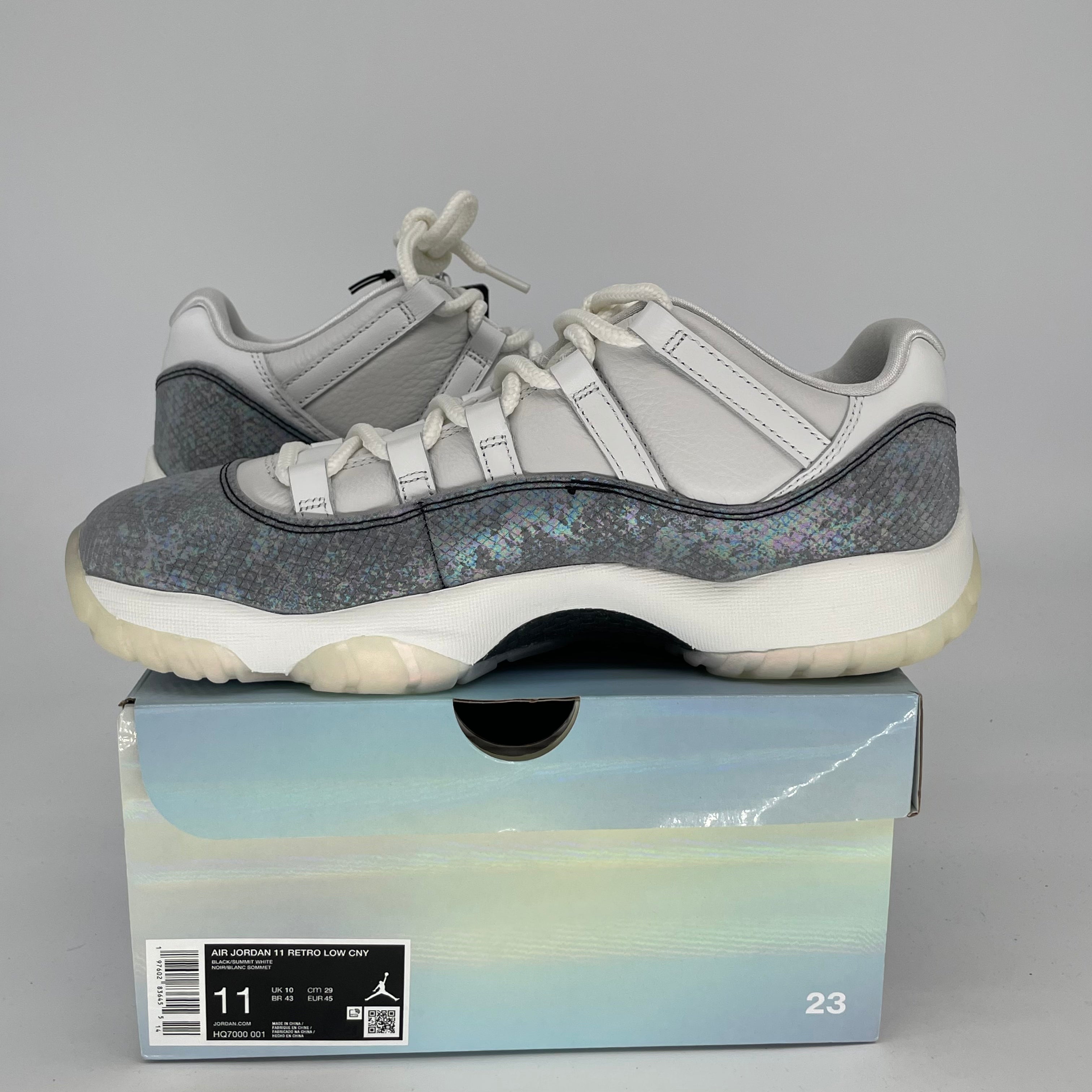 AIR JORDAN 11 LOW YEAR OF THE SNAKE Sneakers - Men's Size 11/Women's 12.5 - HQ7000-001 - Limited Edition Basketball Shoes for Sports & Streetwear Fashion