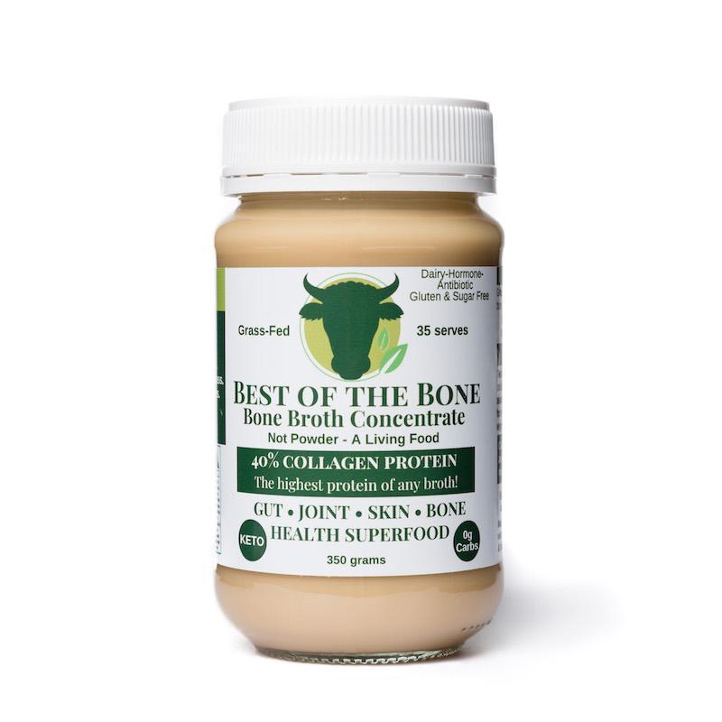 Best of the Bone Bone Broth Concentrate Original - Grass-Fed Beef Collagen Protein Powder for Gut Health & Immunity - Perfect for Keto, Paleo Diets & Post-Workout Recovery