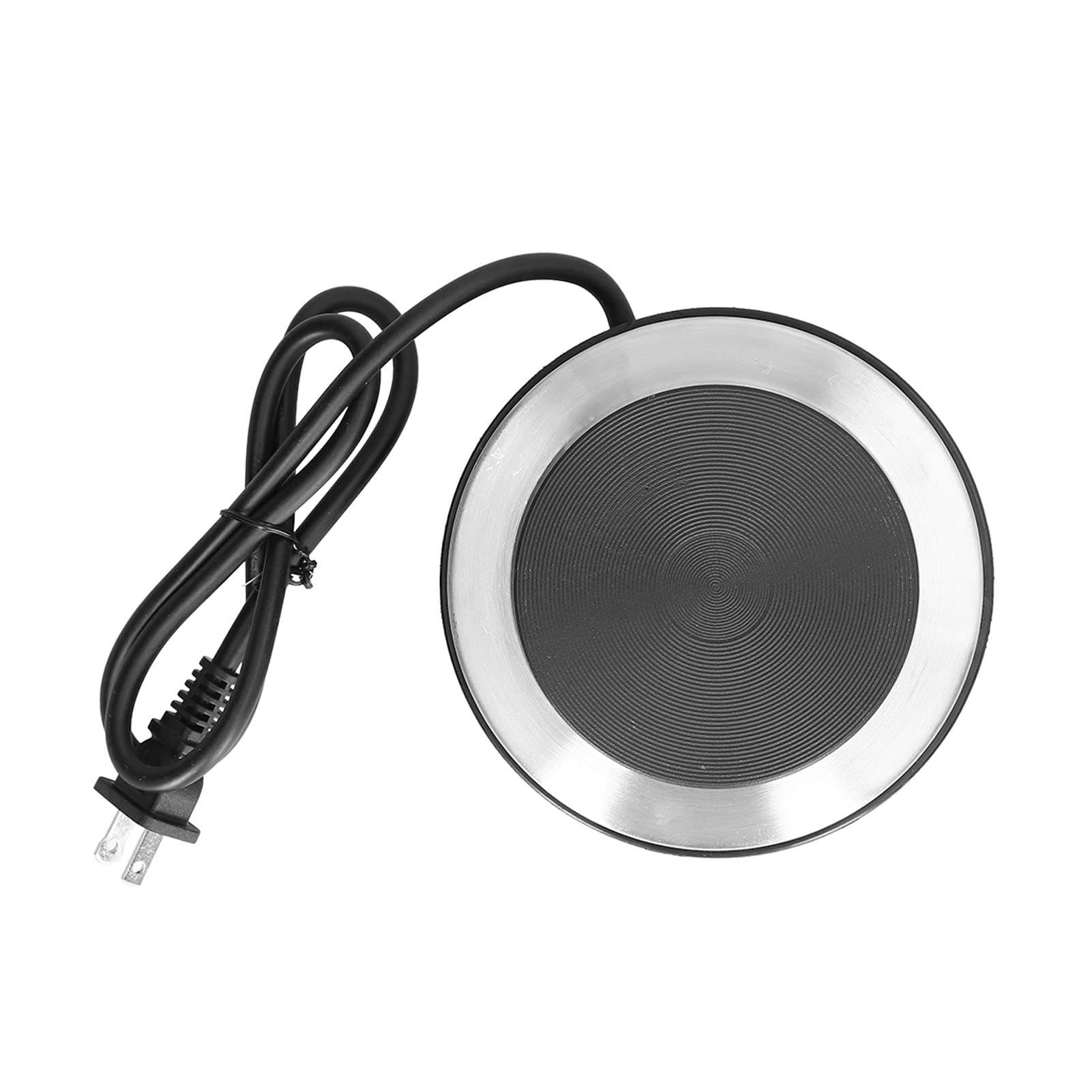 500W Small Electric Hot Plate - 5 Temperature Settings with Power Indicator Light for Heating Coffee, Tea, Milk - Perfect for Home, Office & Dorm Use