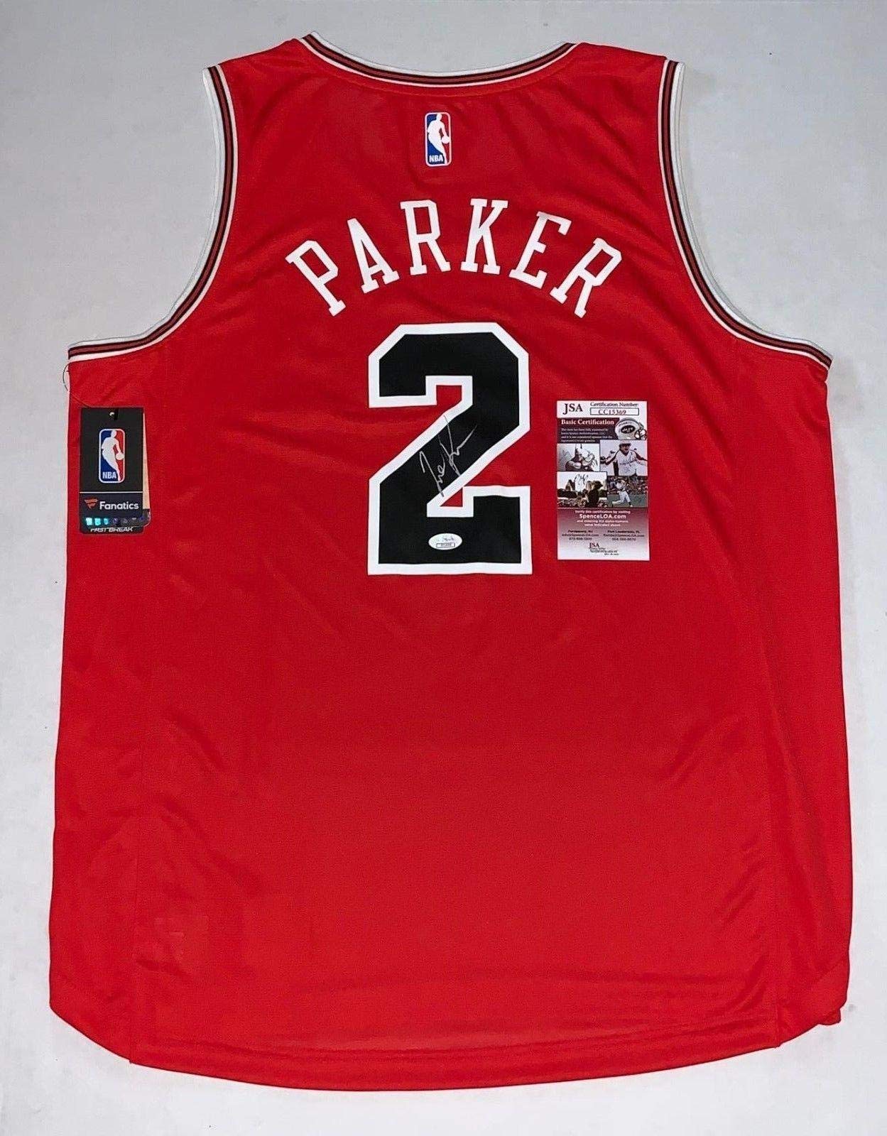 Authentic Jabari Parker Signed Chicago Bulls Fast Break Jersey - Officially Licensed NBA Memorabilia with JSA COA - Perfect for Collectors, Fans, and Sports Decor
