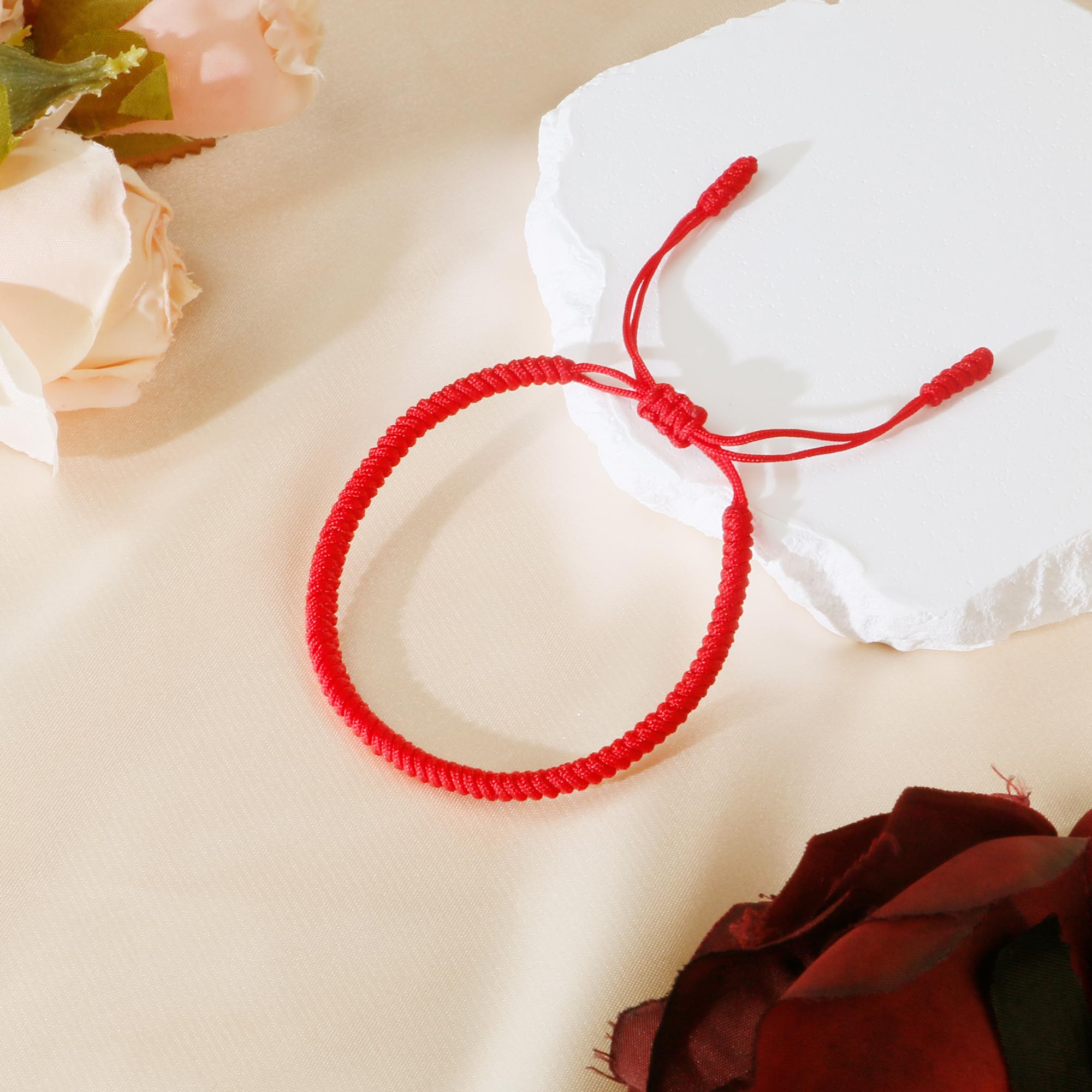 Kabbalah Red String Bracelet for Women - Adjustable Protection Bracelet with Talisman Charm | Christian & Easter Gift, Mother's Day Jewelry | Perfect for Spiritual Protection, Daily Wear & Special Occasions