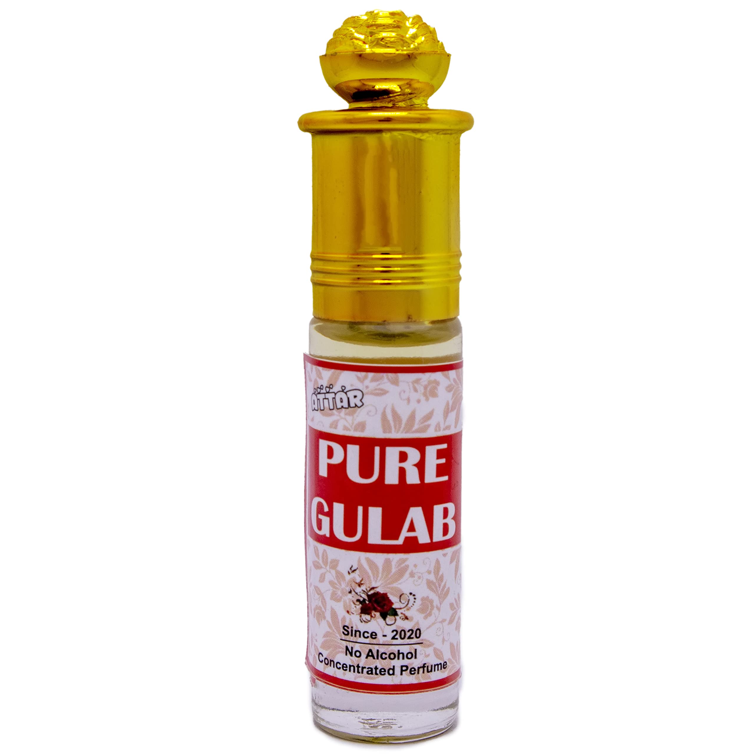 Pure Gulab Attar - Natural Rose Perfume Oil | India's Best Rose Fragrance by Maa Fragrance for Aromatherapy, Meditation & Special Occasions