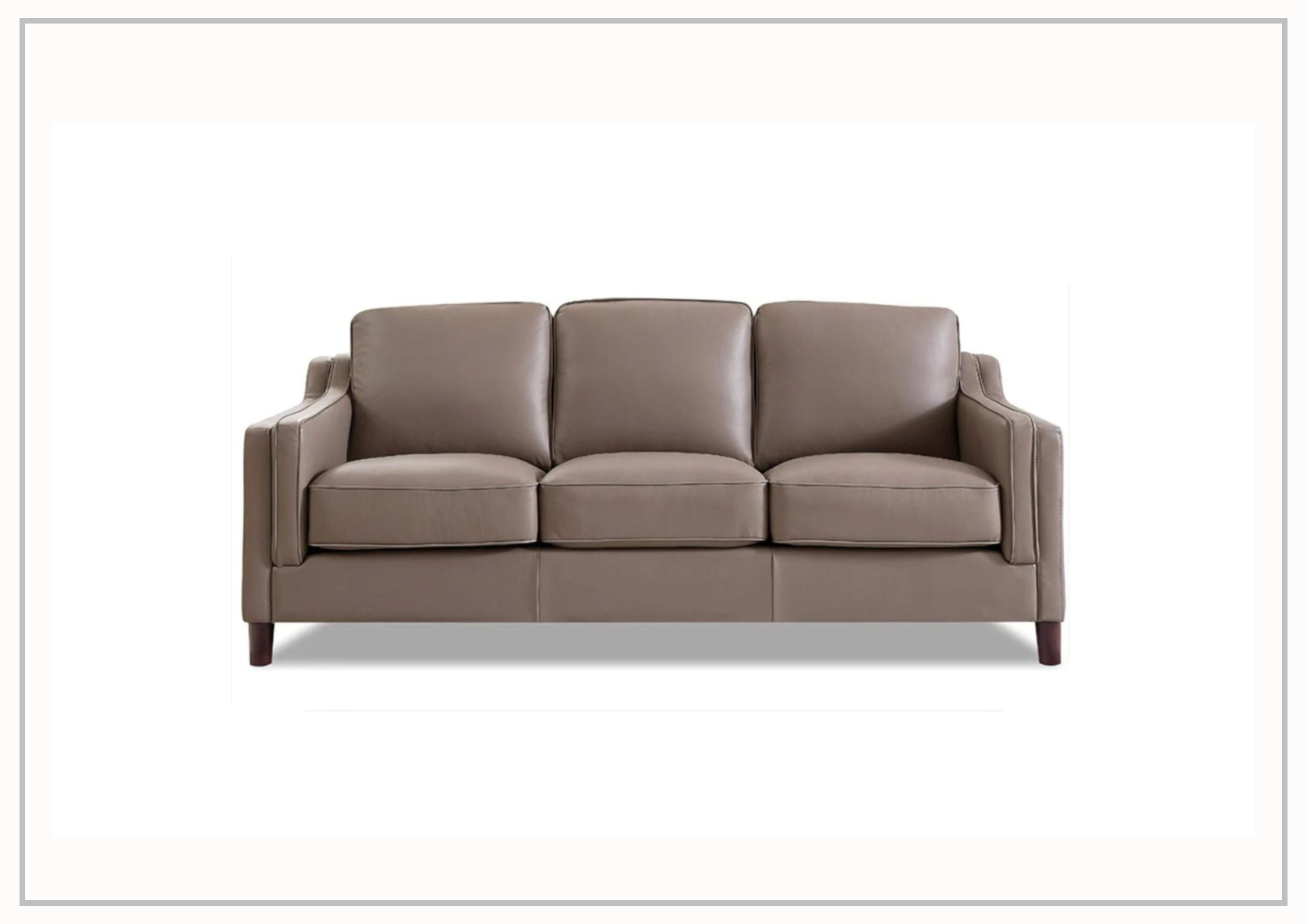 Hydeline Bella 3-Seater Leather Sofa with Track Arms - Modern Living Room Furniture for Home & Office Comfort | Perfect for Lounging, Entertaining & Small Spaces