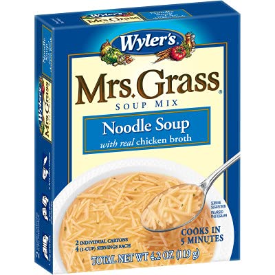 Mrs. Grass Chicken Noodle Soup Mix - Classic Homestyle Flavor for Quick & Easy Meals, Family Dinners & Cozy Nights
