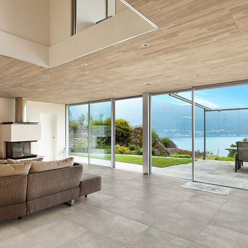 Premium Key West Grey 450x450mm Matte Porcelain Tile - Durable Floor & Wall Tile for Bathroom, Kitchen, and Living Room Renovations
