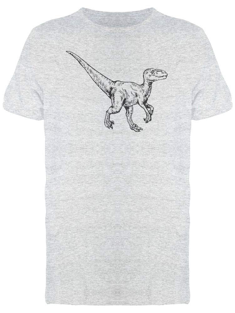 Smartprints Velociraptor Dinosaur Graphic T-Shirt for Men - Cool Jurassic Themed Casual Wear for Outdoors, Parties & Gifts