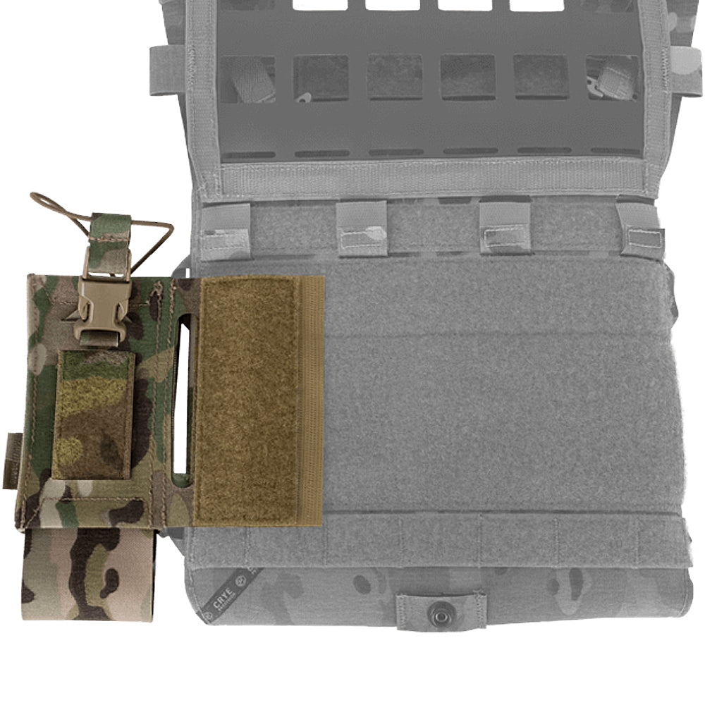 Crye Precision AirLite® Configurable Radio Pouch - Tactical Molle-Compatible Military Radio Holder for Secure Communication in Outdoor, Airsoft & Field Operations